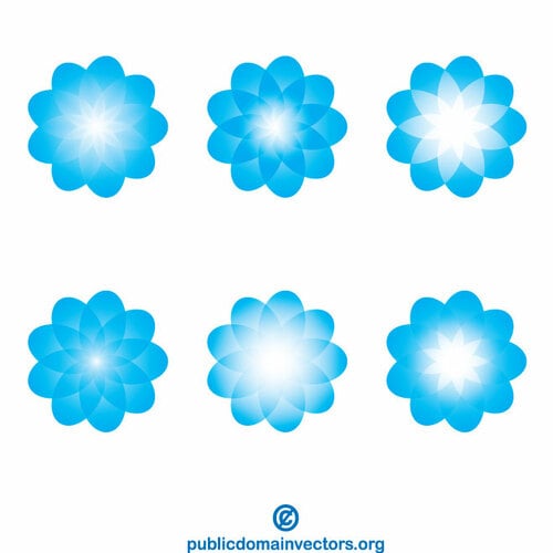 Blaue Blumen ClipArt