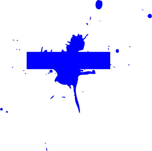 Clip art of blue splash