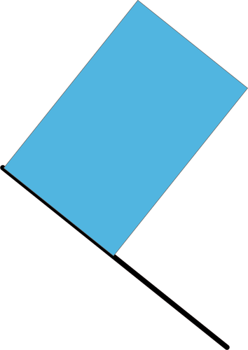 Blauwe vlag vector illustratie