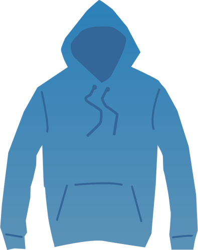 Download Blue hoodie vector drawing | Public domain vectors