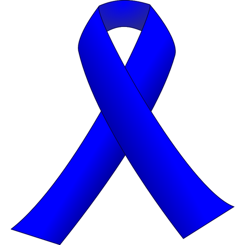 Blue ribbon vector  clip art