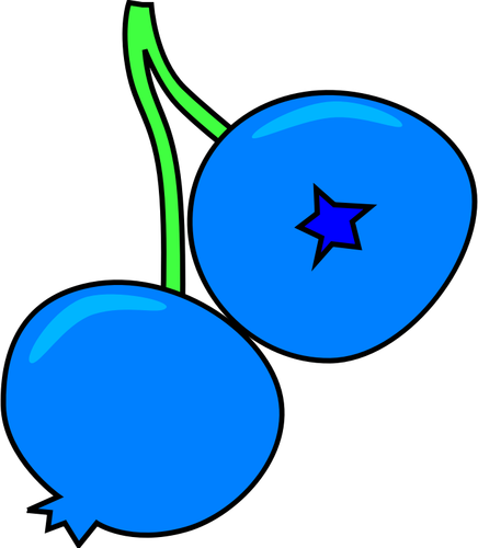 Grafika wektorowa jagód