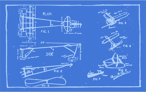 Blueprint of an Airplane