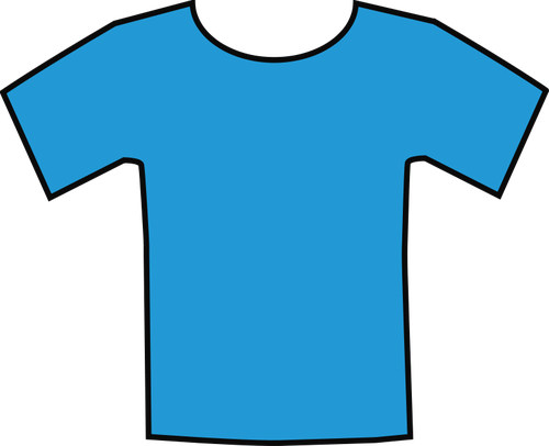 Blå t-skjorte vector illustrasjon