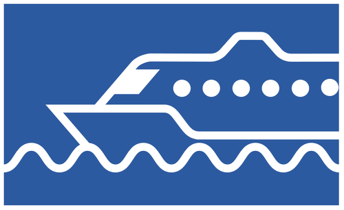 Boat pictogram vector