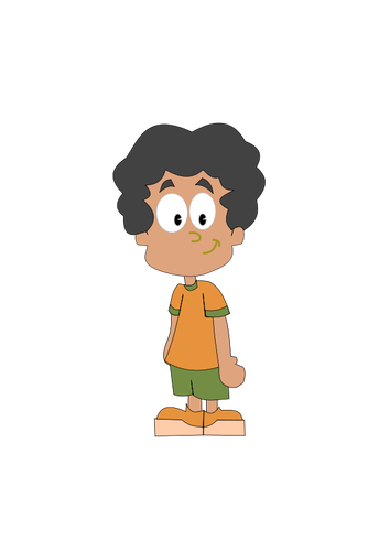 Dibujo de un niño vectorial