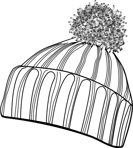 Vector illustration of winter bobcap