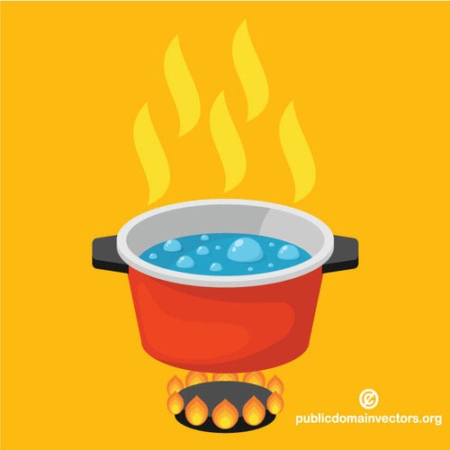 Boiling pot - Openclipart