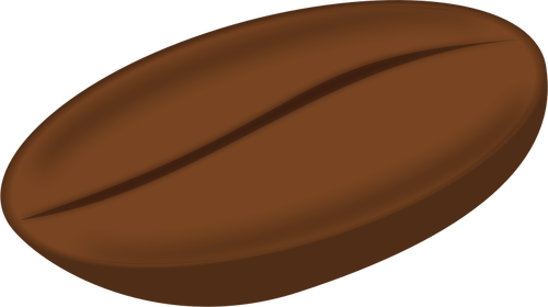 Image vectorielle grain de café en couleur