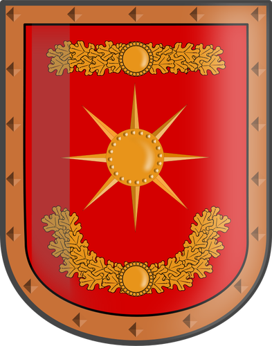 Imagem vetorial de escudo lendária