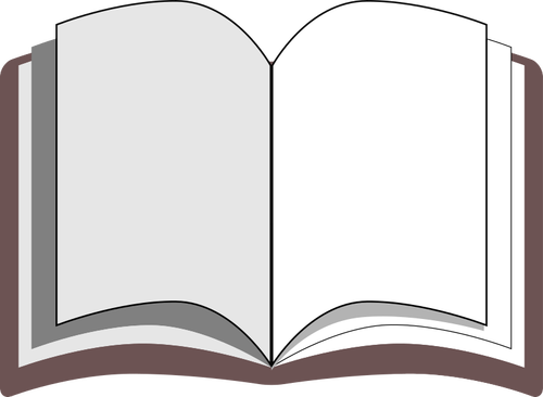 Open book vector clip art