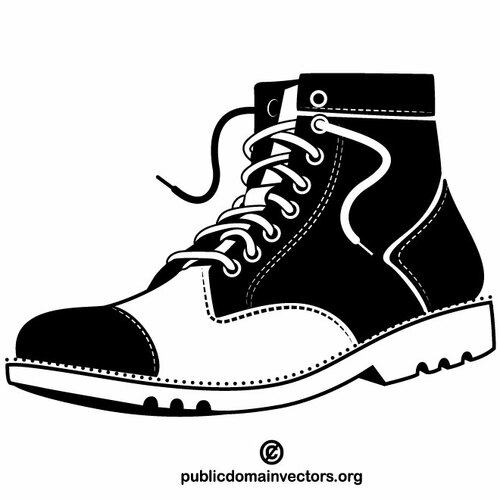 Vector image of a boot