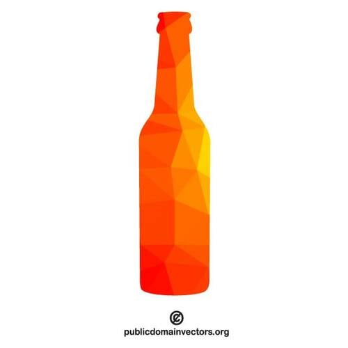 Image vectorielle de bouteille silhouette