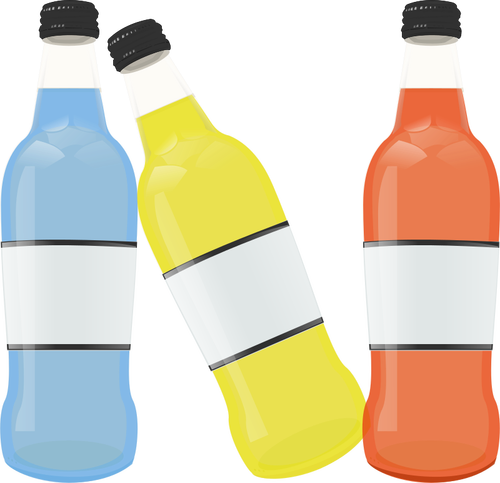 Colored bottles image