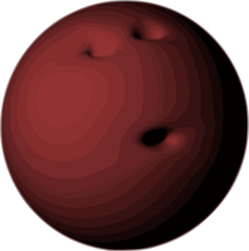 Vector of a bowling ball