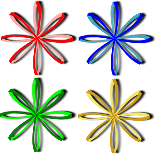 Selection of bows vector image