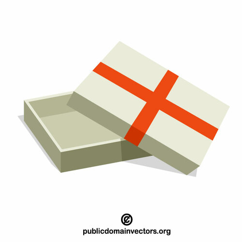 Open gift box vector image