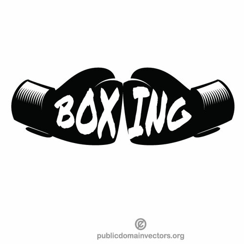 Luvas de boxe vector clipart