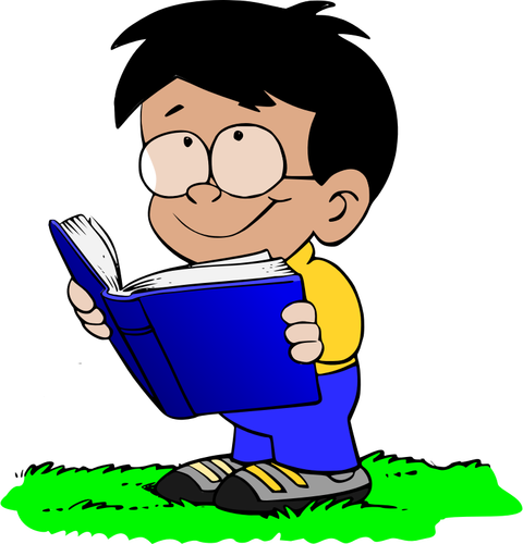صبي مع كتاب