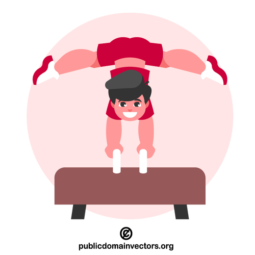 Boy gymnast