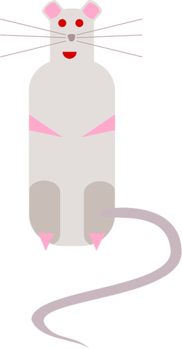 Vector image of cartoon rat