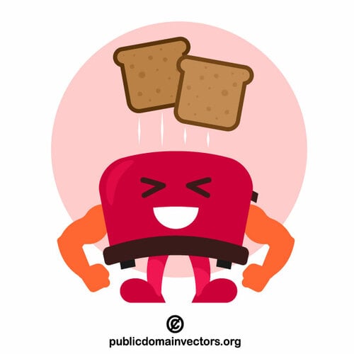 Bread pops out of toaster