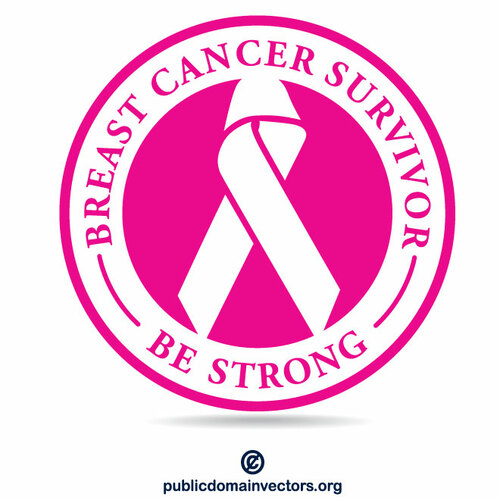 Naklejka na raka piersi, która przeżyła