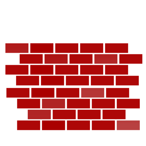 Blok z cegły grafiki wektorowej