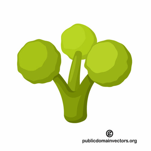 Clipart vectorial de brócoli