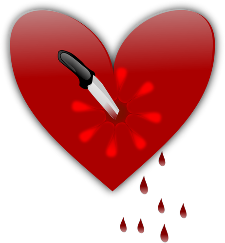 Gráficos del corazón roto vector clip art