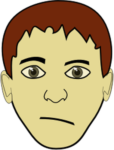 Brown haired boy vector image | Public domain vectors