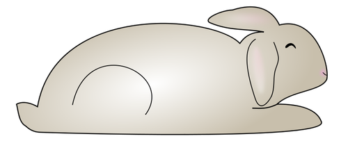 Vector graphics of a bunny