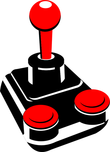 Video game joystick vector drawing