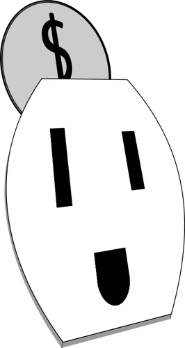 Happy Electrical Outlet Vector Graphics