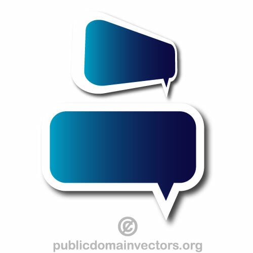 Speech bubbles vector