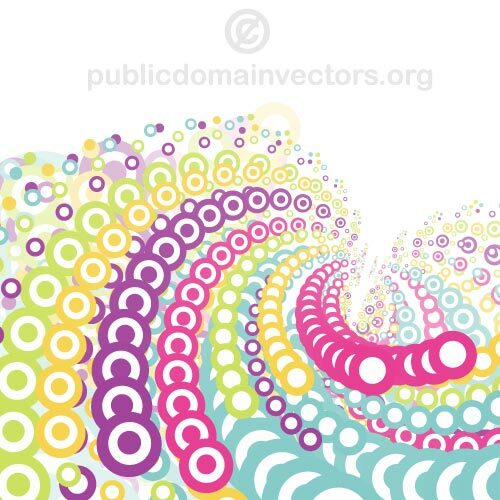 Colorful bubbles vector background