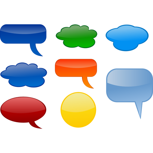 Various speech bubbles vector image