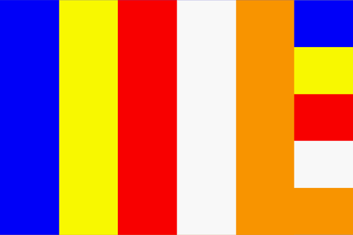 Buddhistische Flagge
