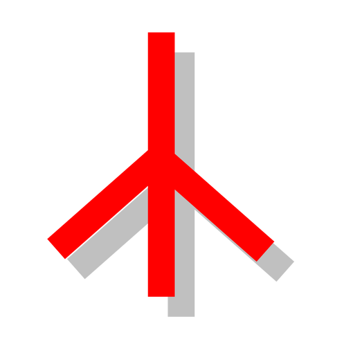 בתמונה וקטורית סמל השלום