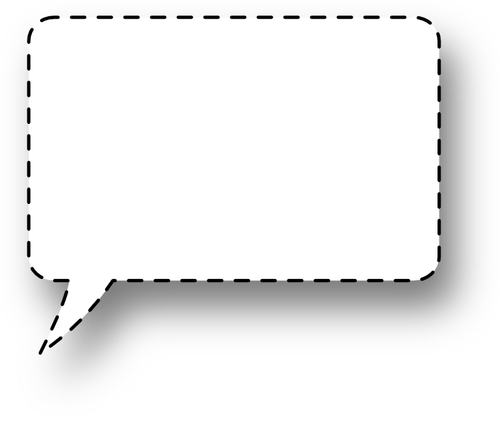 Dotted line speech bubble vector image