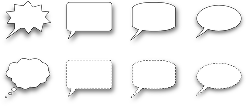 Collection of speech bubbles vector image