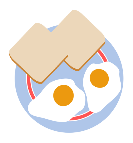 Eggs and toast