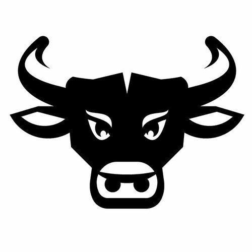 Cow Head Public Domain Vectors