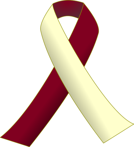 Burgund und Elfenbein Ribbon