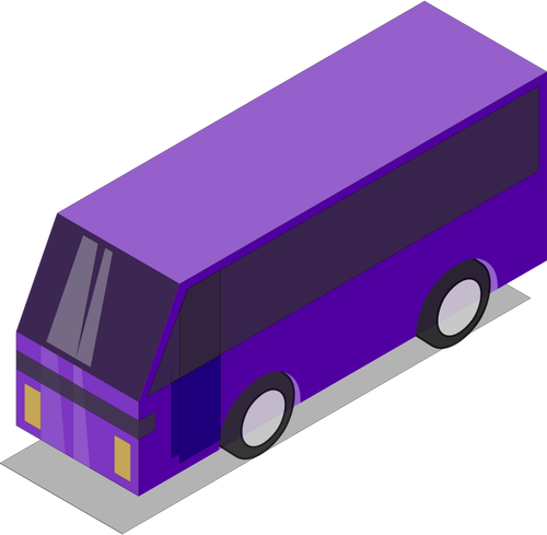 紫のバス