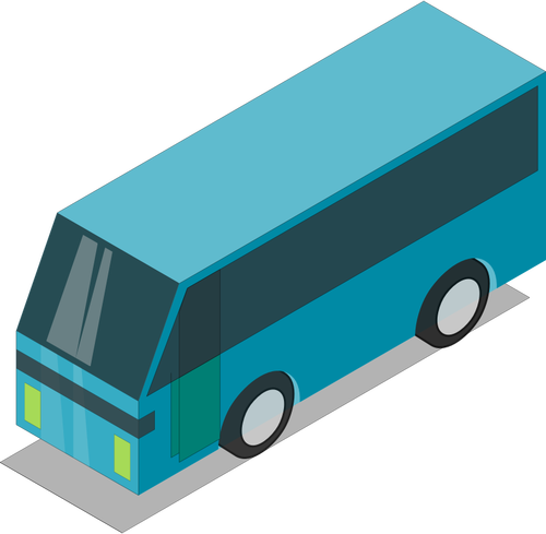 אוטובוס כחולות-ירקרקות