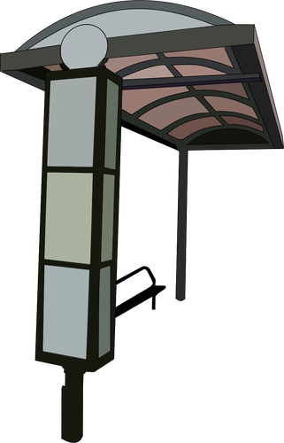 Bus stop trace vector