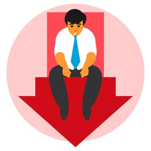 Bankruptcy concept vector