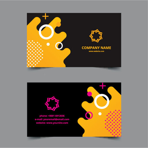 Business card template vector