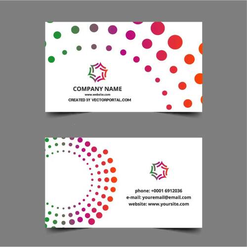 Abstract business card layout